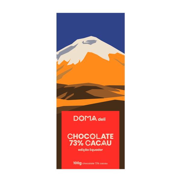 Chocolate 73% Cacau Edição Equador Doma Deli 100g