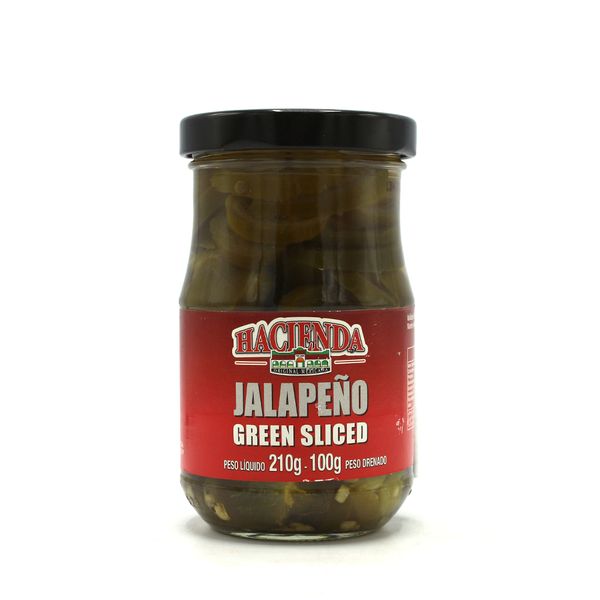 Pimenta Jalapeña Verde Fatiada Em Conserva Hacienda 210g