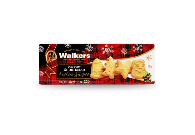 Biscoitos Festive Shapes Walkers 125g Casa Santa Luzia