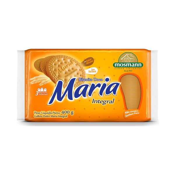 Biscoito Doce Maria Integral Mosmann 400g