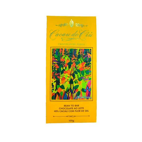 Chocolate Ao Leite 40% Com Flor de Sal Cacau do Céu 100g