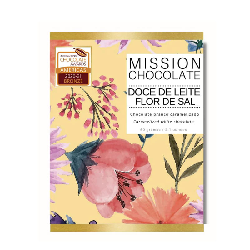Chocolate com Doce de Leite e Flor de Sal Mission Chocolate 60g
