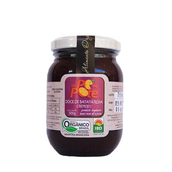 Doce de Batata Roxa Orgânica Do Pé Ao Pote 300g