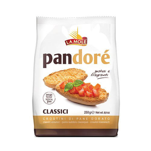 Crostini di Pane Dorato Clássico La Mole 250g