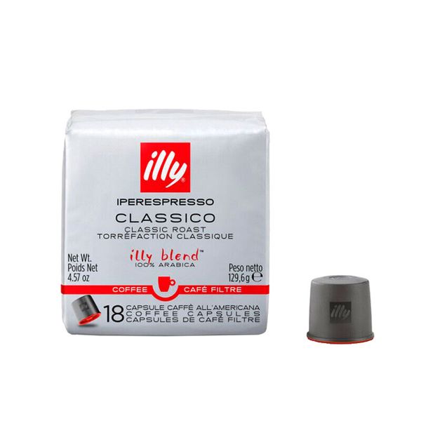 Café Clássico Cápsula Iperespresso Coado Illy 18 Unidades