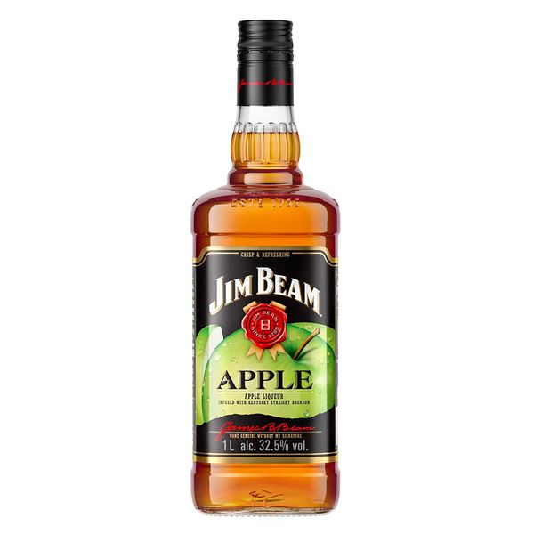 Licor Jim Beam Bourbon Apple Green - 1L
