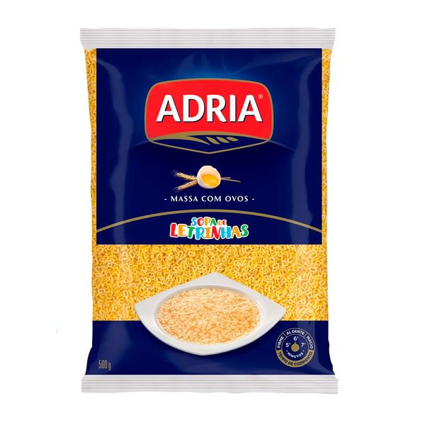 Macarrão Sopa de Letrinhas Adria 500g