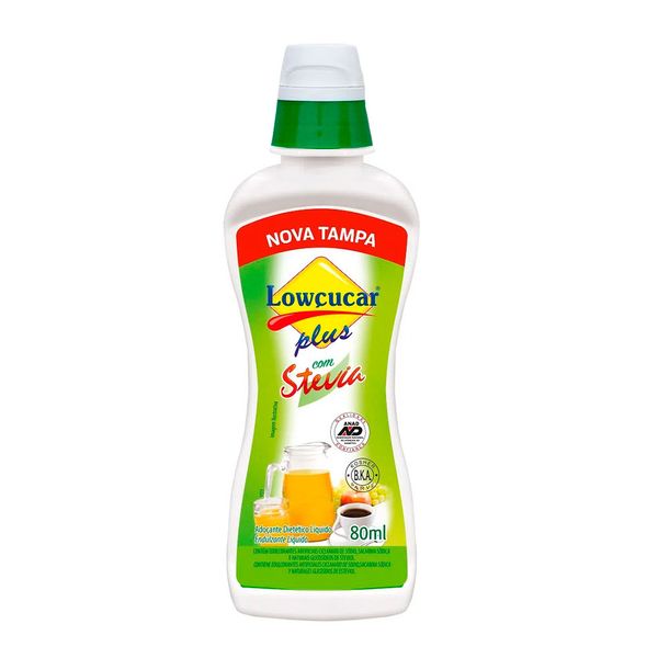 Adoçante Dietético Líquido Com Stevia Lowçucar Plus 65ml