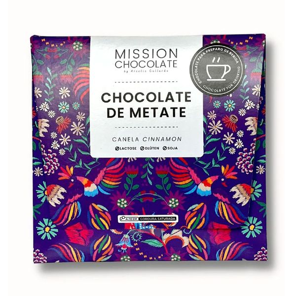 Chocolate de Metate Canela Cinnamon Mission Chocolate 60g