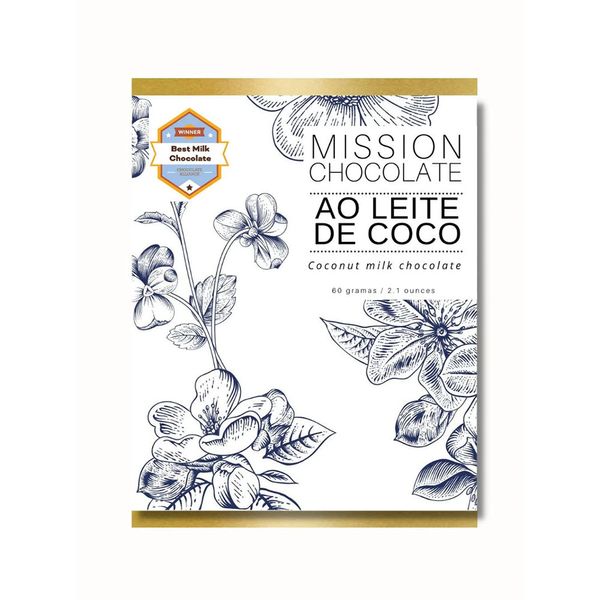 Chocolate Ao Leite de Coco Mission Chocolate 60g