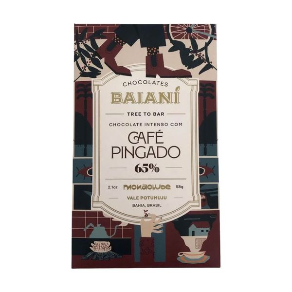 Chocolate 65% Com Café Pingado Baianí 58g