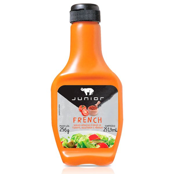 Molho French Cremoso a Base de Tomate, Mostarda e Páprica Junior 253ml