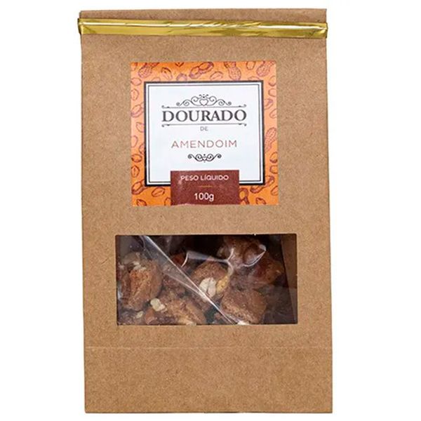 Caramelo Aerado Dourado de Amendoim 100g