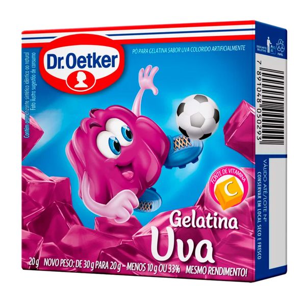 Gelatina de Uva Dr. Oetker 20g
