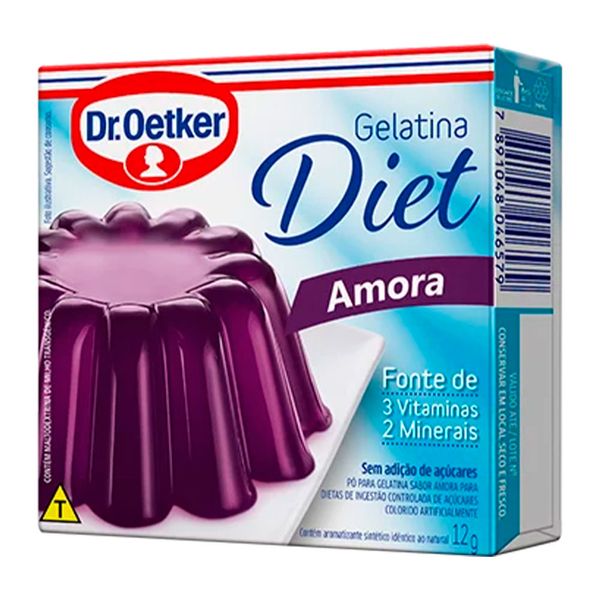 Gelatina de Framboesa Diet Dr. Oetker 12g