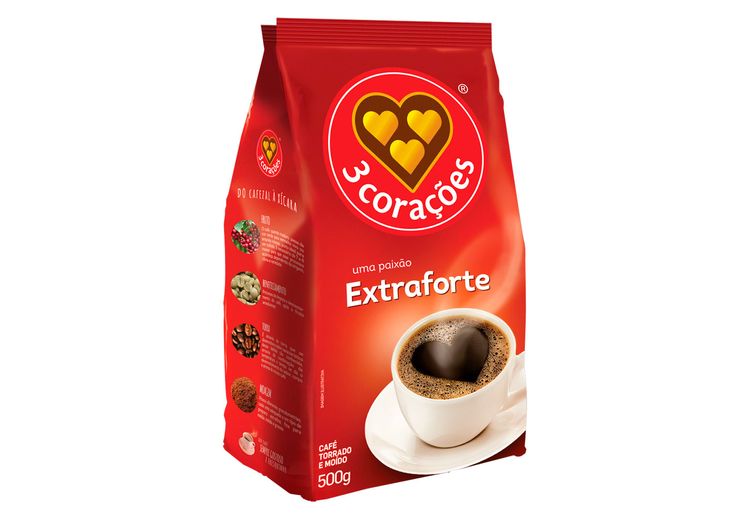 Café Moído Extra Forte 3 Corações