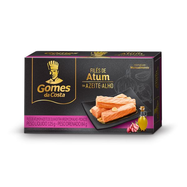 Filés de Atum em Azeite e Alho Gomes da Costa 125g