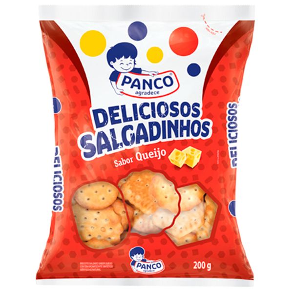 Biscoito Salgado Sabor Queijo Panco 200g