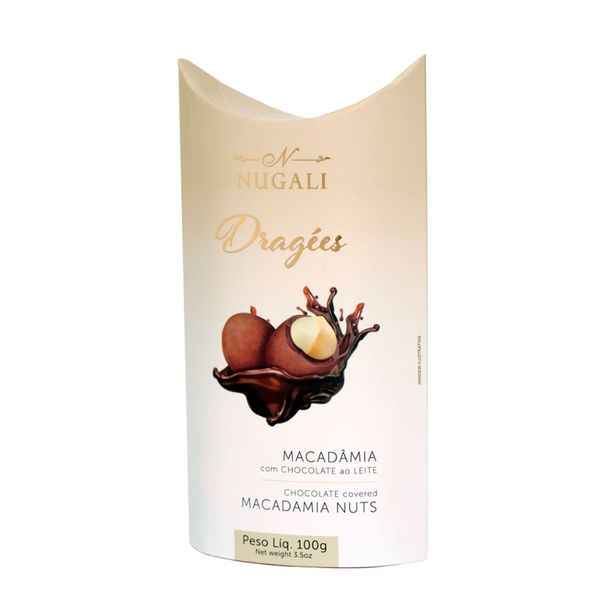 Chocolate ao Leite Dragées Macadâmia Nugali 100g