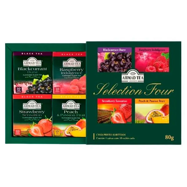 Chás Preto Sortidos Selection Four Ahmad Tea 80g