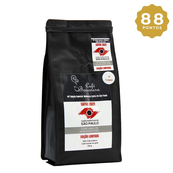 Café em Grãos Gourmet Premium Edição Especial 19ª Melhores Cafés São Paulo Baronesa 250g
