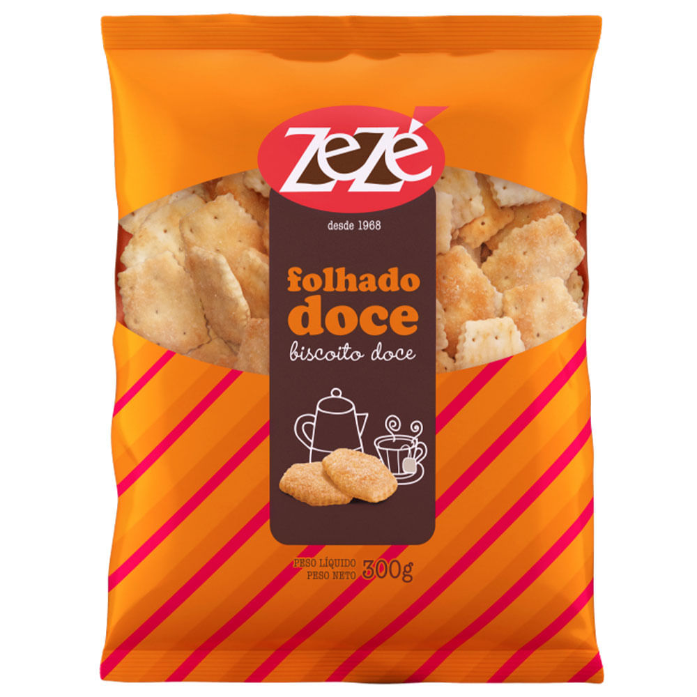 Biscoito Folhado Doce Zezé 300g