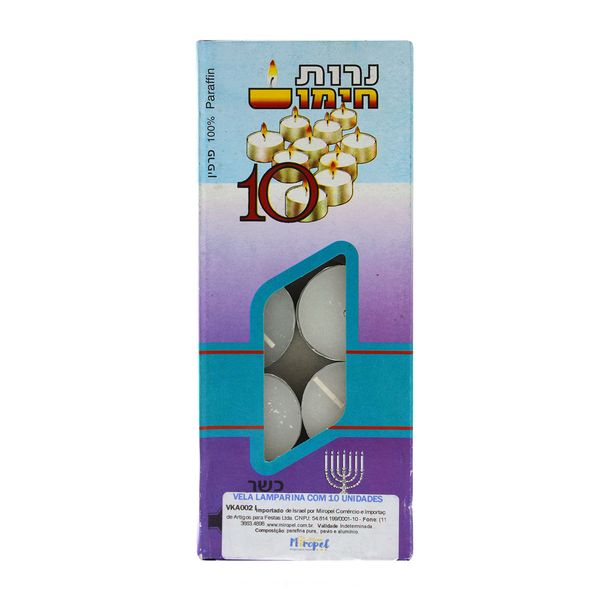 Vela Lamparina Miropel 10 Unidades