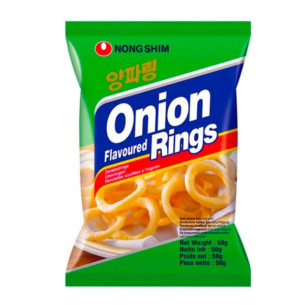 Salgadinho Onion Rings Sabor Cebola Nongshim 50g