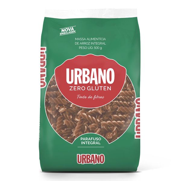 Macarrão de Arroz Integral Parafuso Sem Glúten Urbano 500g