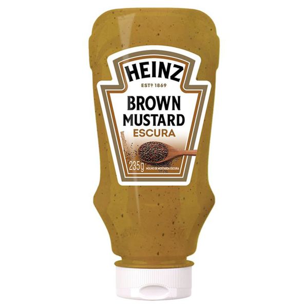 Molho de Mostarda Marrom Escura Heinz 235g