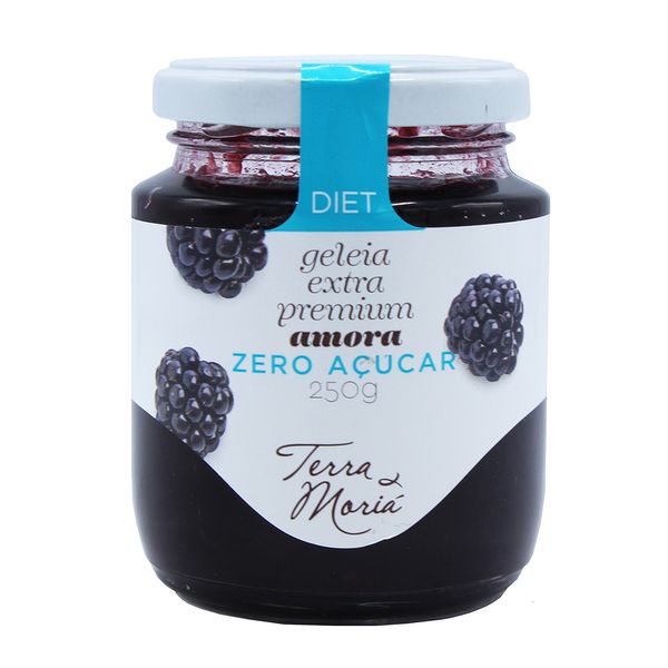 Geleia Extra Premium Sabor Amora Sem Açúcar Terra Moriá 250g