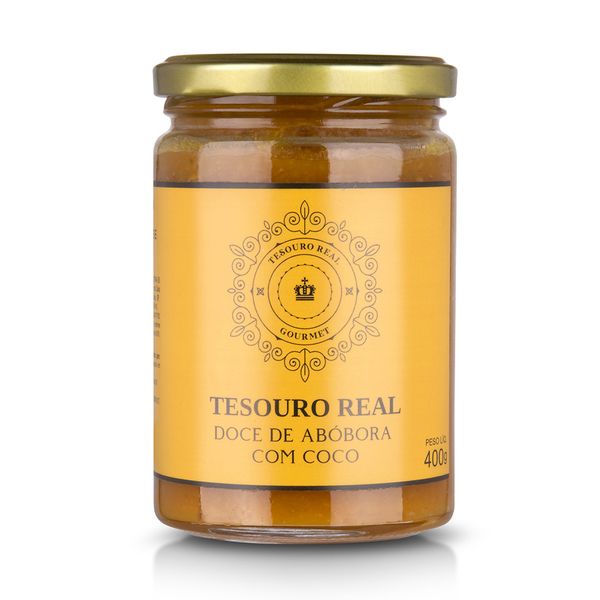 Doce de Abóbora Cremosa com Coco Tesouro Real 400g