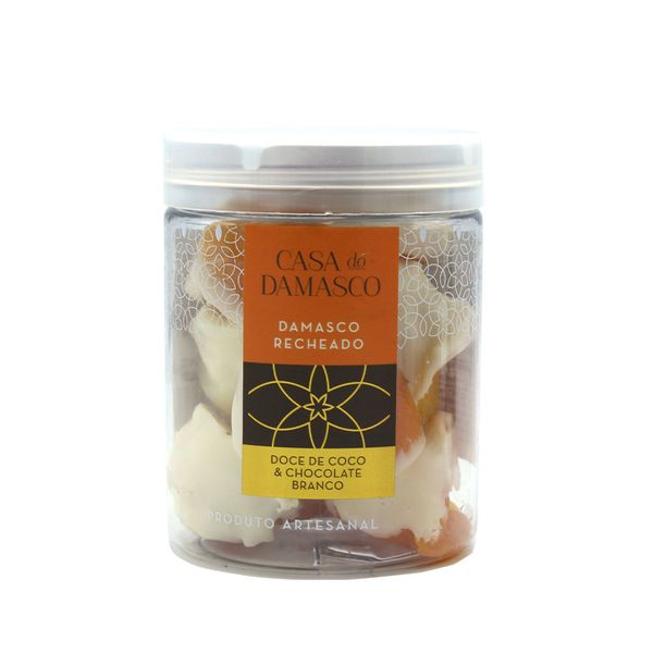 Damasco Recheado de Doce de Coco & Chocolate Branco Casa do Damasco 150g