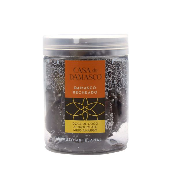 Damasco Recheado Doce de Coco & Chocolate Meio Amargo Casa do Damasco 150g