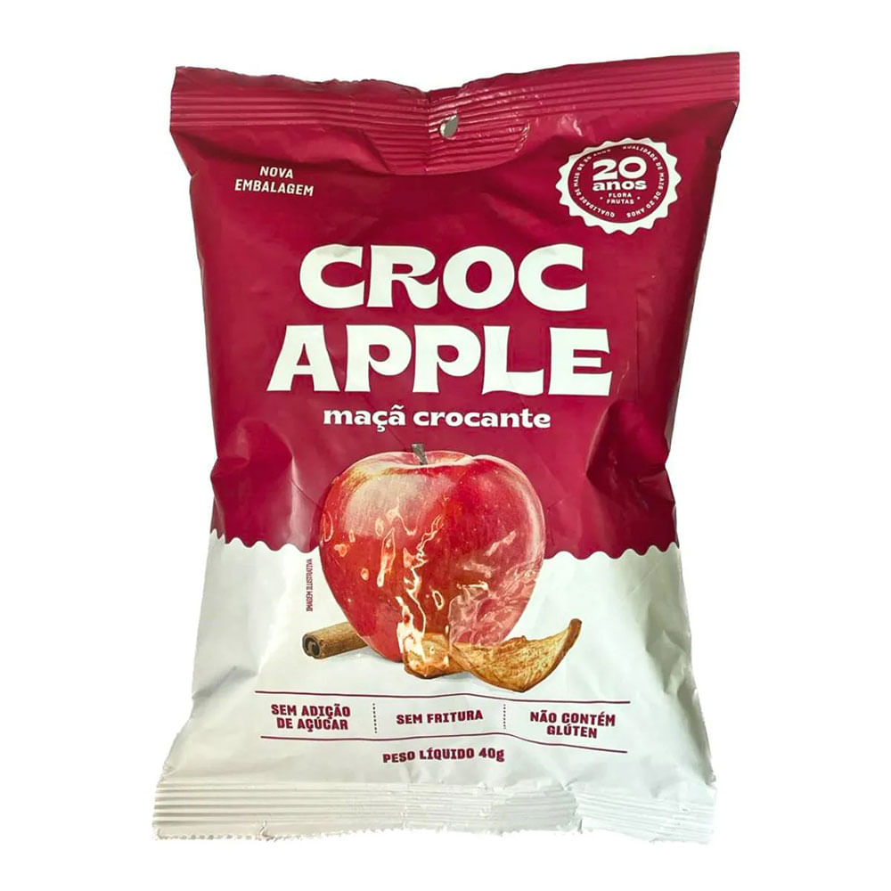 Maçã Crocante Sem Açúcar Croc Apple 40g