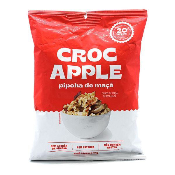 Pipoca de Maçã Sem Açúcar Croc Apple 40g