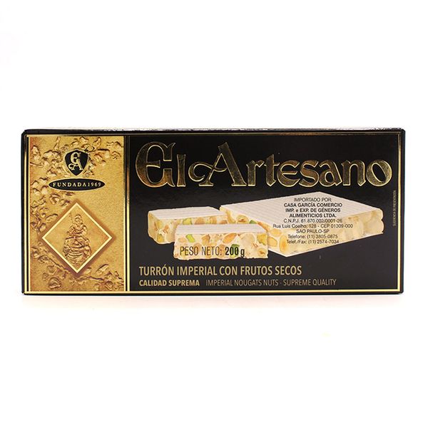 Torrone Imperial com Frutos Secos El Artesano 200g