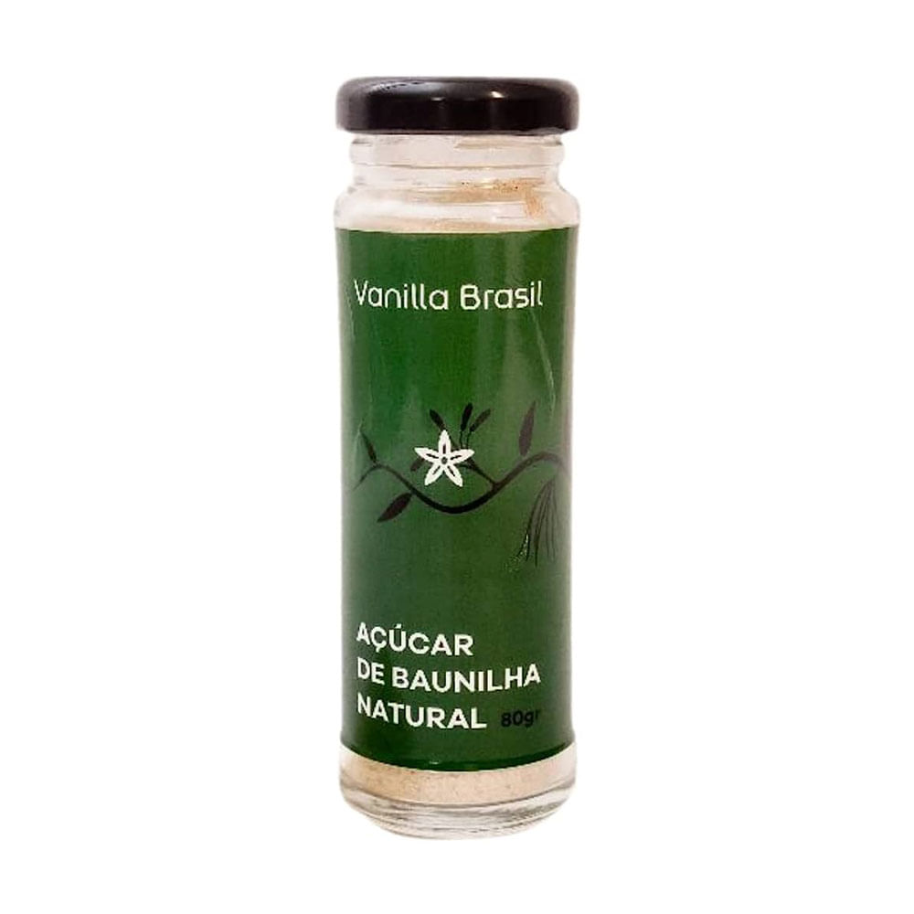 Açúcar de Baunilha Natural Vanilla Brasil 80g