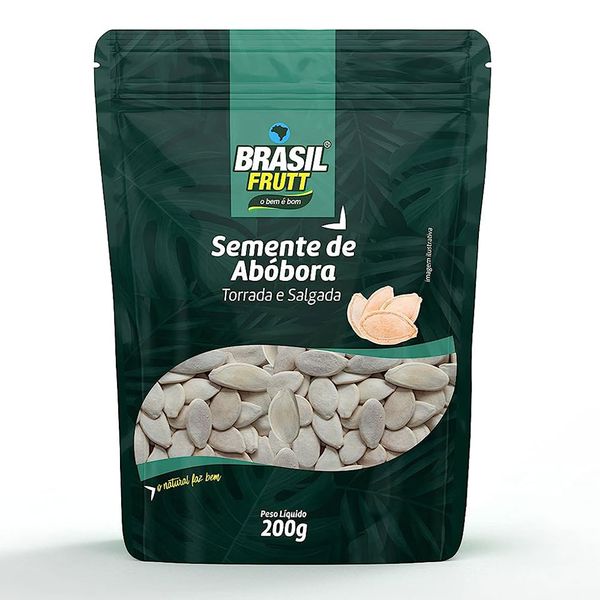 Semente de Abóbora Torrada e Salgada Brasil Frutt - 200g