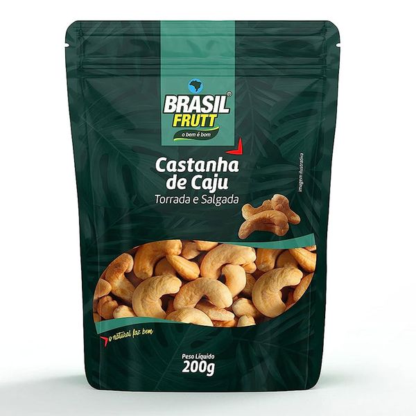 Castanha de Caju Torrada e Salgada Brasil Frutt - 200g