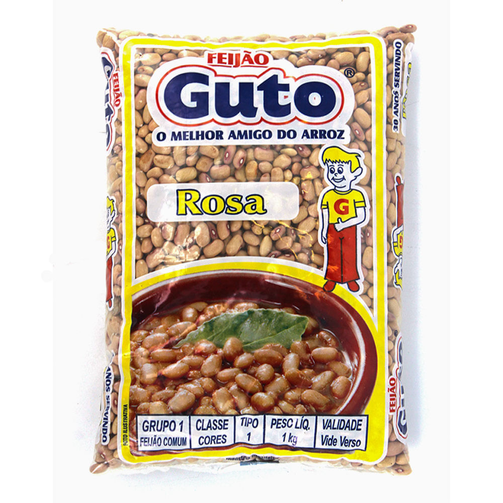 Feijão Rosa Guto 1KG