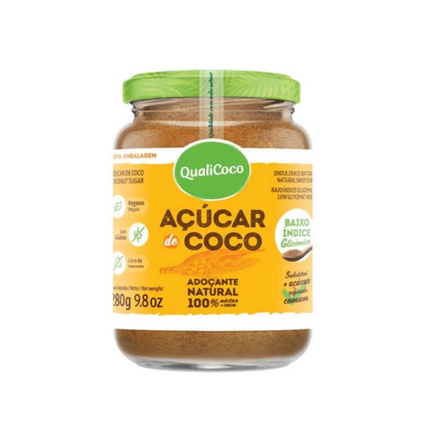 Açúcar de Coco Vegano QualiCoco 280g