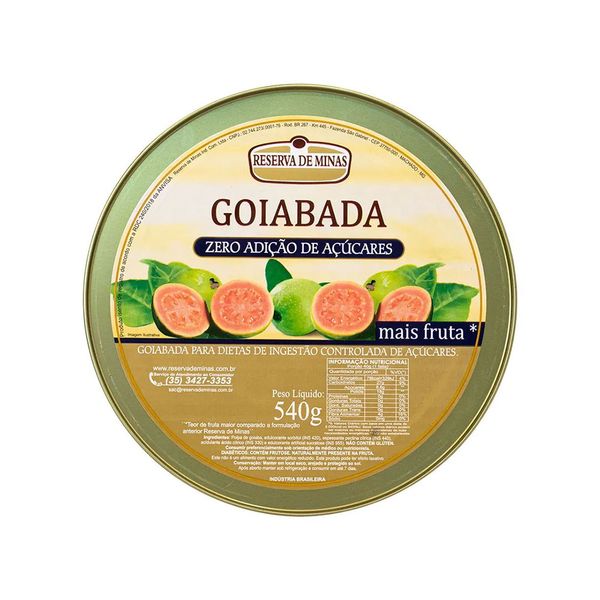 Goiabada Sem Açúcar Reserva de Minas 540g