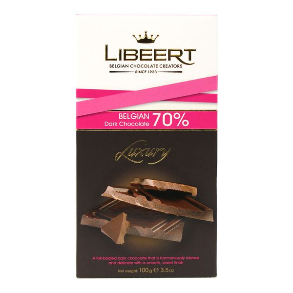 Chocolate Amargo Luxury 70% Cacau Libeert 100g