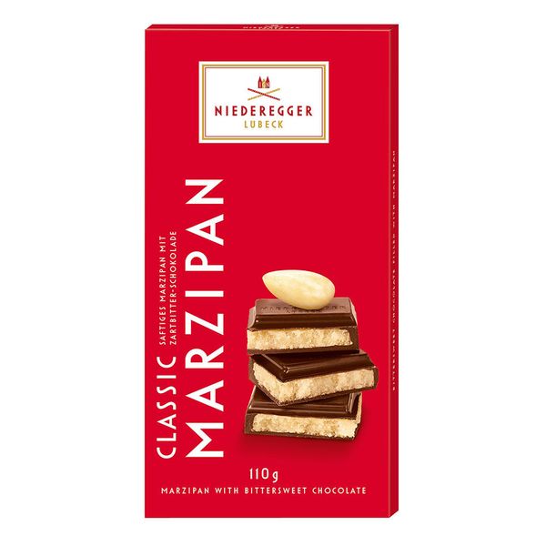Barra de Chocolate com Recheio de Marzipan Niederegger 110g