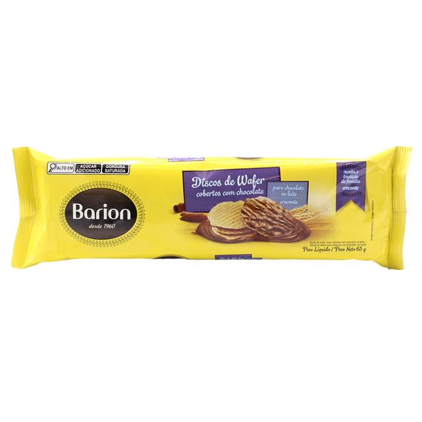 Discos de Wafer com Chocolate Barion 65g