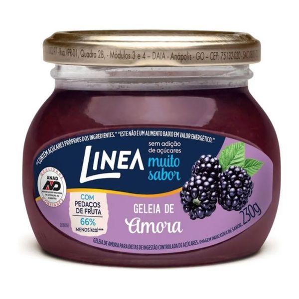 Geleia de Amora Sem Açúcar Linea 230g