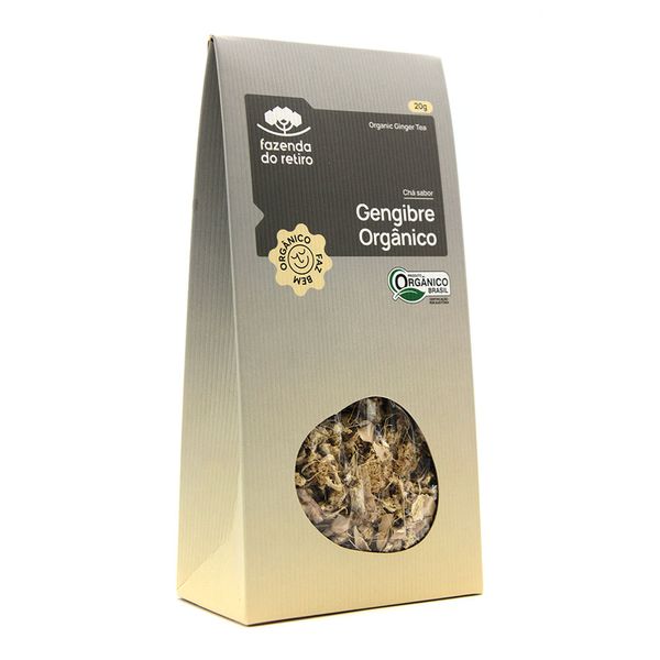 Chá Sabor Gengibre Orgânico Fazenda do Retiro 20g