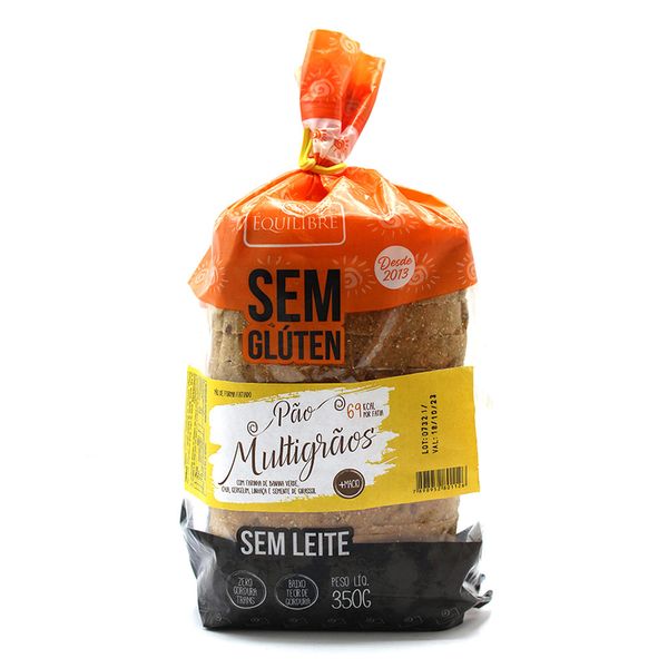 Pão de Forma Multigrãos Sem Glúten Équilibre 350g
