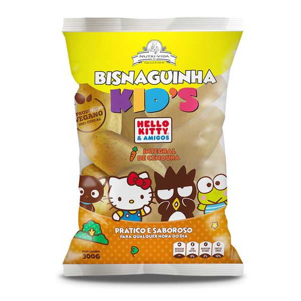 Bisnaga Vegana Com Cenoura Nutri-Vida – 300g